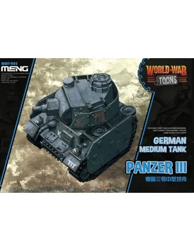 [NO_DESC] German Medium Tank Panzer III(Cartoon - MENG-Model WWT-005