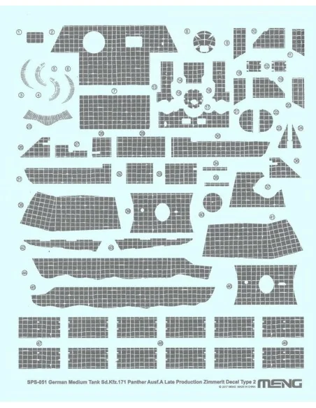 German Medium Tank Sd.Kfz.171 Panther, 1/35 - MENG-Model SPS-051
