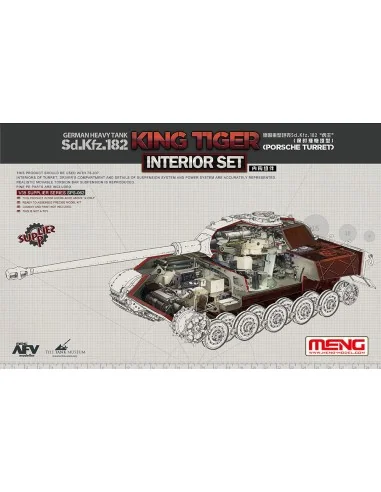 German Heavy Tank Sd.Kfz.182 King Tiger (Porsche Turret) Interior S...