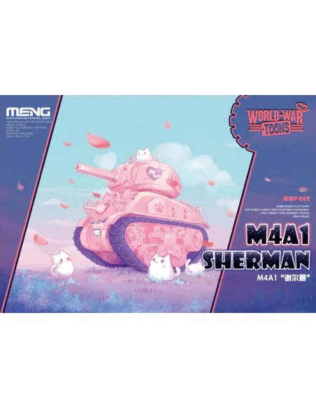 M4A1 Sherman (Cartoon Model, Pink Color) - MENG-Model WWP-002