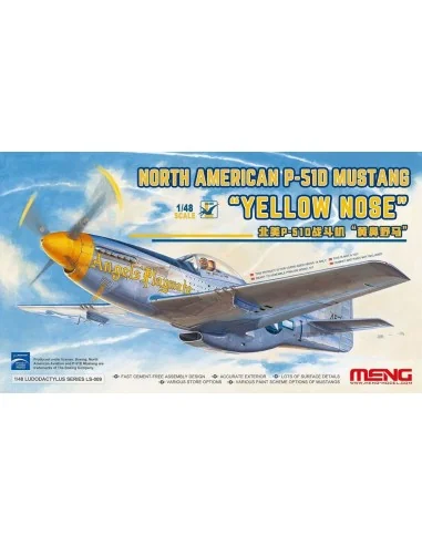 North American P-51D Mustang"Yelloe Nose, 1/48 - MENG-Model LS-009