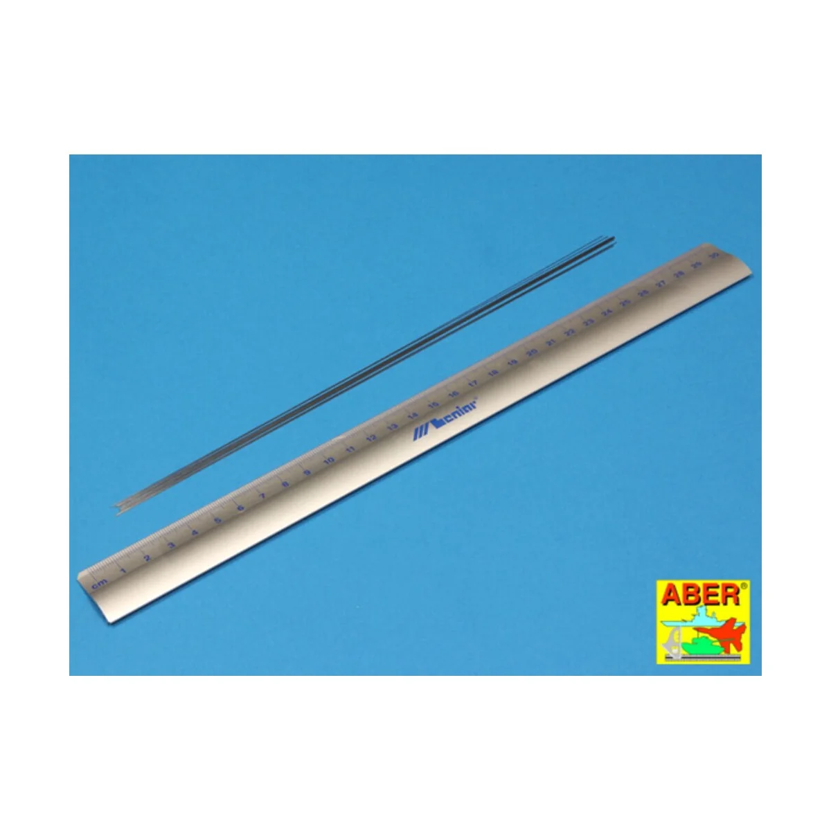 Steel round 0, 3mm length 250mmx12pcs - Aber Models SR 03