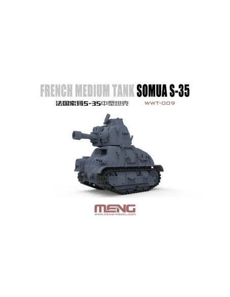 [NO_DESC] French Medium Tank Somua S-35 (Cartoon Model) - MENG-Mode...