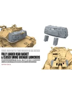Israel Main Battle Tank Magach 6B GAL BATASH Fully Loaded Rear Bask...
