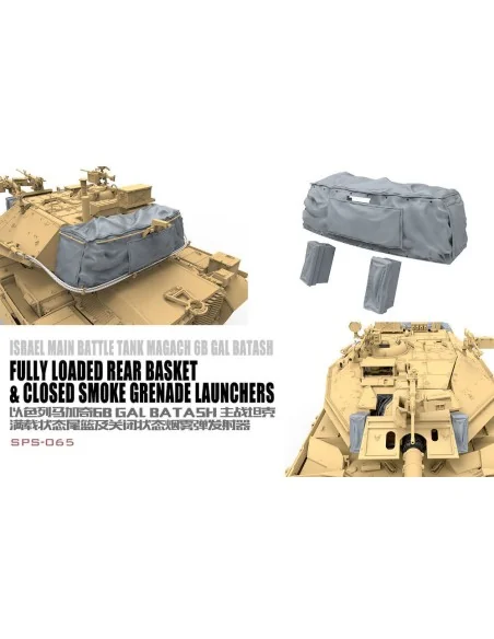 Israel Main Battle Tank Magach 6B GAL BATASH Fully Loaded Rear Bask...