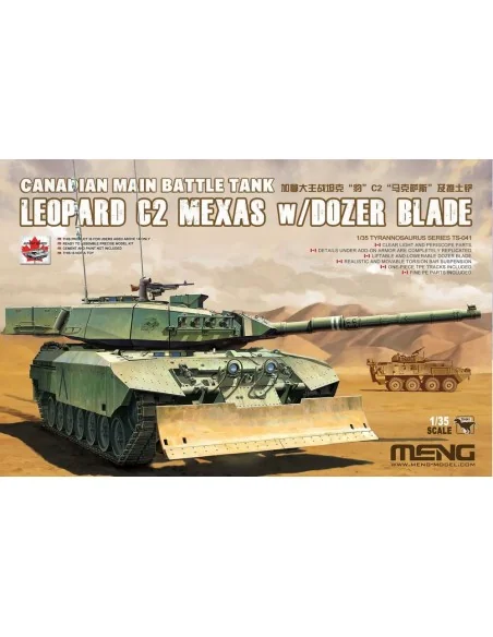 Canadian Main Battle Tank Leopard C2 MEXAS w/Dozer Blade, 1/35 - ME...