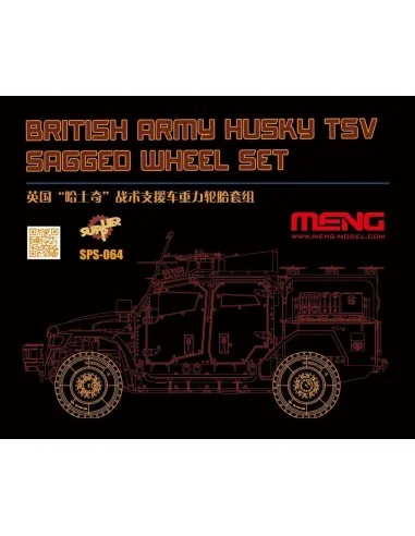 British Army Husky TSV Sagged Wheel Set (Resin), 1/35 - MENG-Model ...