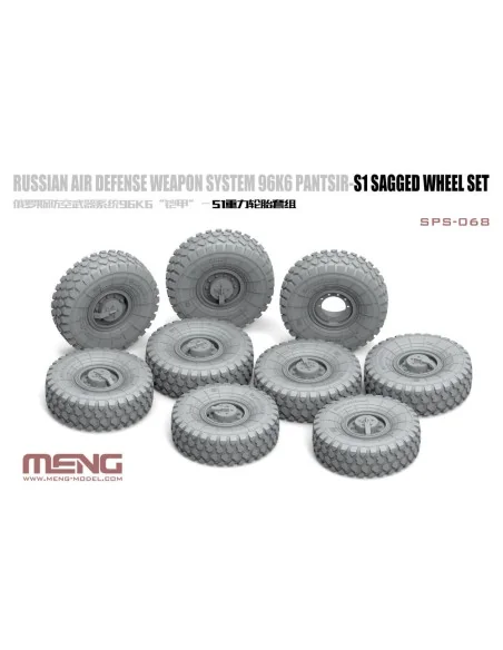 Russian Air Defense Weapon System 96K6 Pantsir-S1 Sagged Wheel Set,...