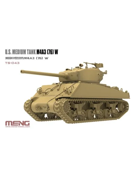 [NO_DESC] U.S.Medium Tank M4A3 (76)W, 1/35 - MENG-Model TS-043