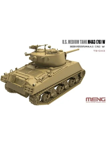 U.S.Medium Tank M4A3 (76)W, 1/35 - MENG-Model TS-043