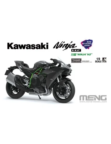 Kawasaki Ninja H2 (Pre-colored Edition), 1/9 - MENG-Model MT-002s