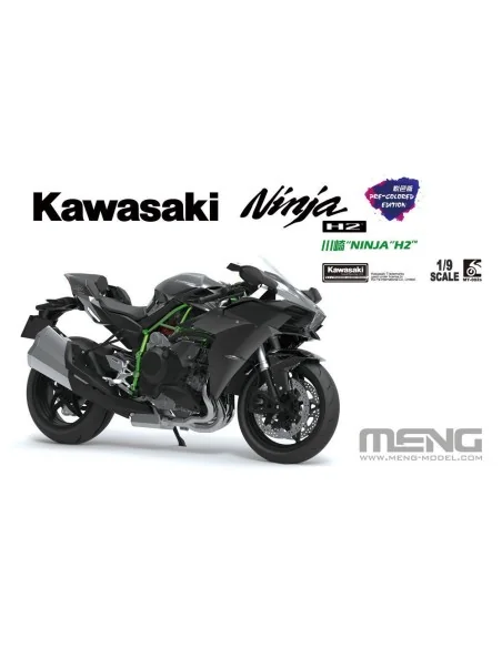 Kawasaki Ninja H2 (Pre-colored Edition), 1/9 - MENG-Model MT-002s