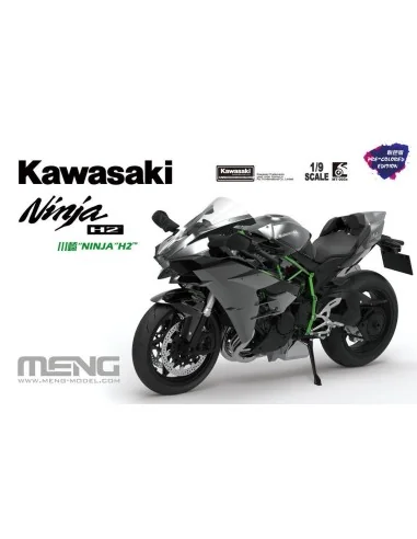Kawasaki Ninja H2 (Pre-colored Edition), 1/9 - MENG-Model MT-002s