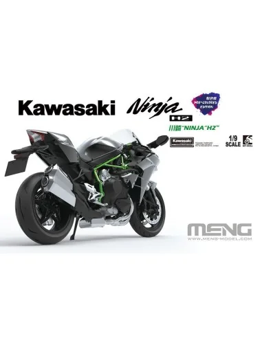 Kawasaki Ninja H2 (Pre-colored Edition), 1/9 - MENG-Model MT-002s