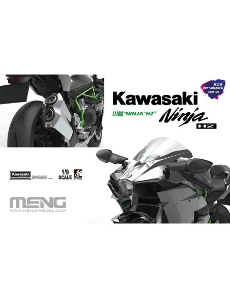 Kawasaki Ninja H2 (Pre-colored Edition), 1/9 - MENG-Model MT-002s