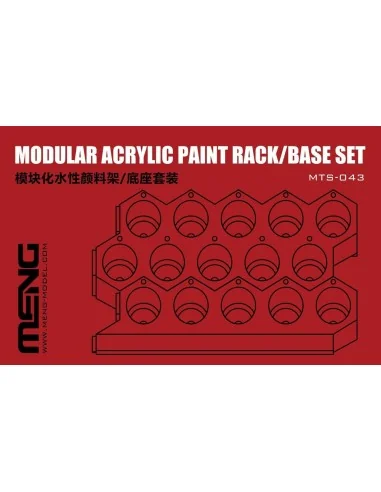 Modular Acrylic Paint Rack/Base Set - MENG-Model MTS-043