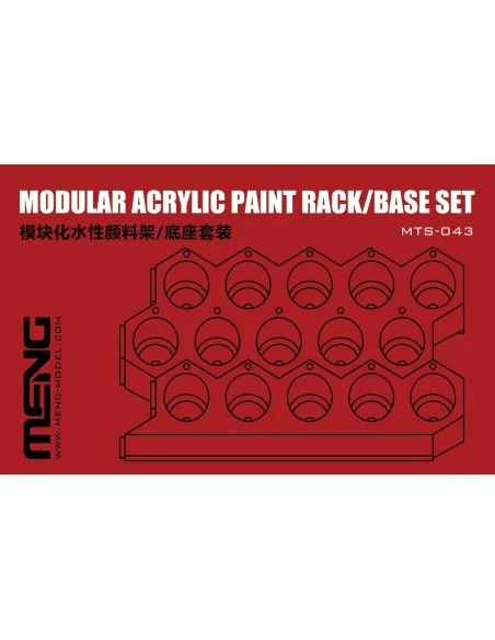 Modular Acrylic Paint Rack/Base Set - MENG-Model MTS-043