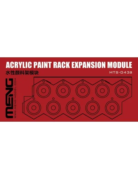 Acrylic Paint Rack Expansion Module - MENG-Model MTS-043a