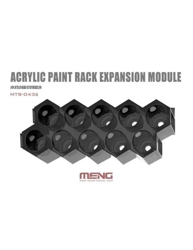 Acrylic Paint Rack Expansion Module - MENG-Model MTS-043a