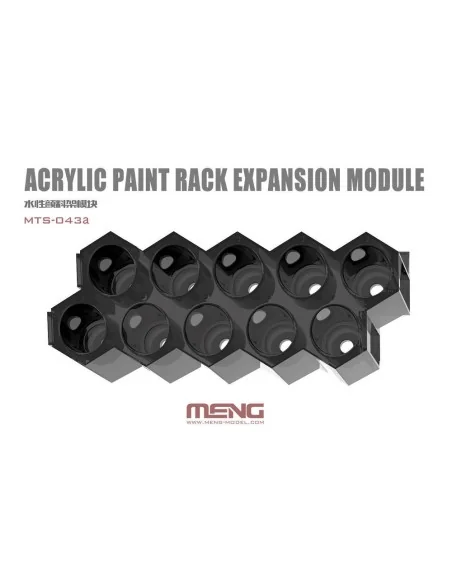 Acrylic Paint Rack Expansion Module - MENG-Model MTS-043a
