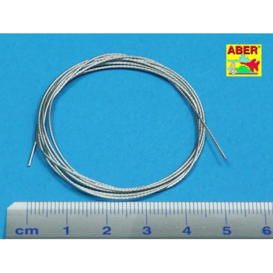 Stainless Steel Towing Cables O 0, 6mm, 1 m long - Aber Models TCS 06