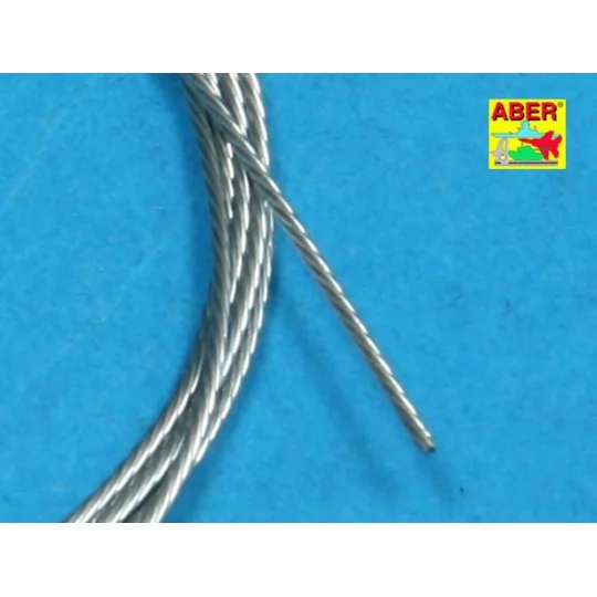 Stainless Steel Towing Cables O 0, 6mm, 1 m long - Aber Models TCS 06