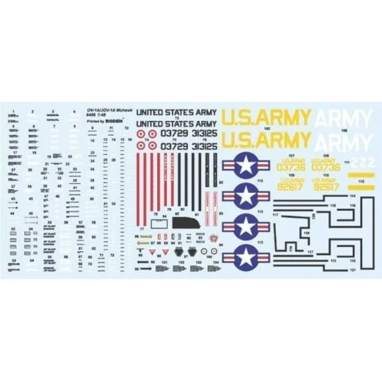 OV-1A/JOV-1A Mohawk, 1/48 - Roden 406 OV-1A/JOV-1A Mohawk, 1/48 - Roden 406
