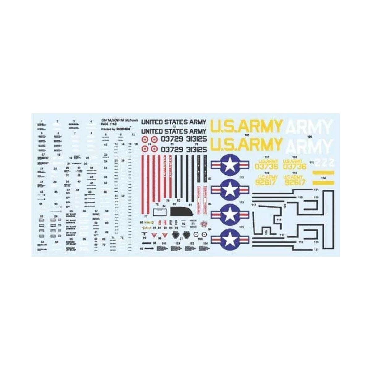 OV-1A/JOV-1A Mohawk, 1/48 - Roden 406 OV-1A/JOV-1A Mohawk, 1/48 - Roden 406