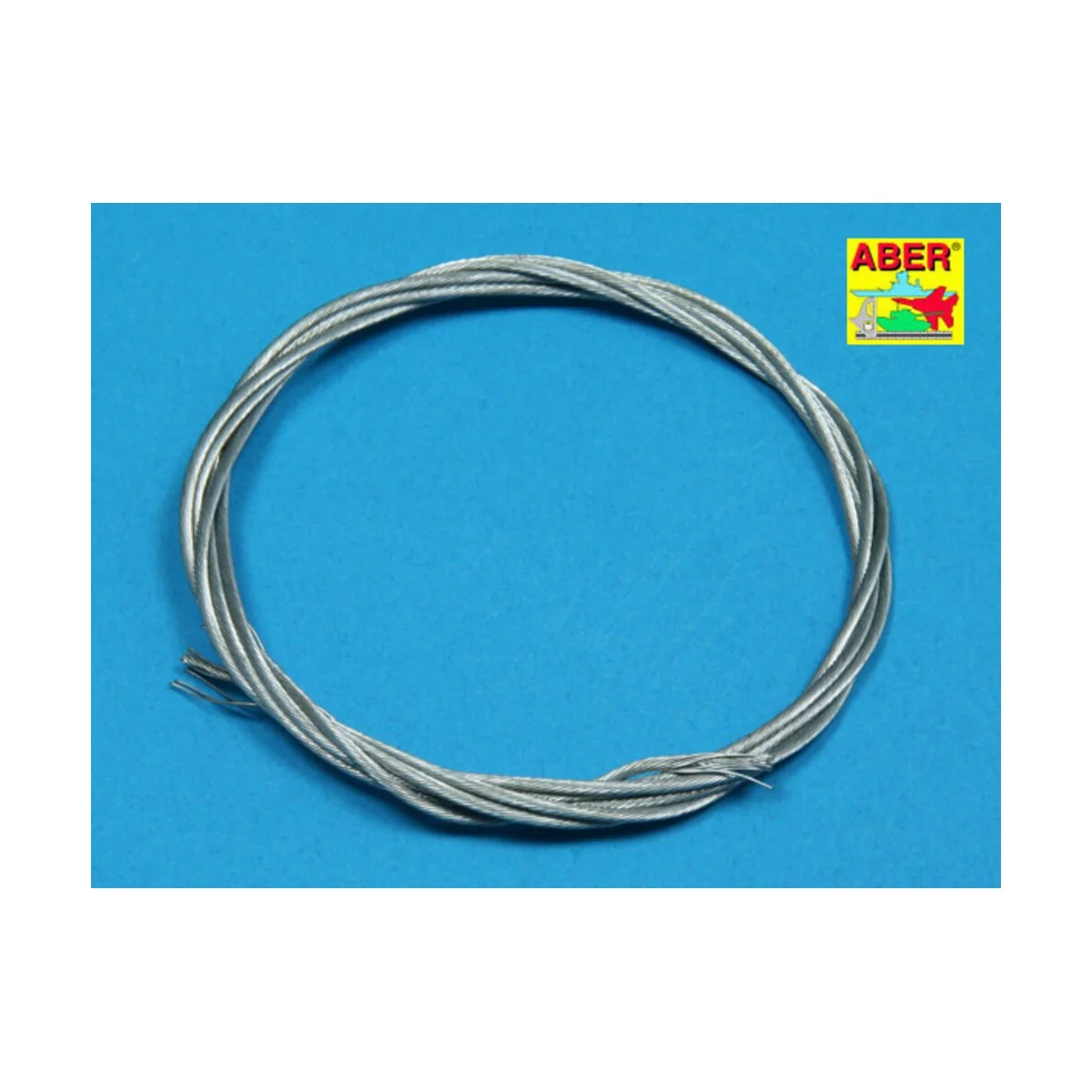 Stainess steel towing cables o 1, 3 mm, 1m long - Aber Models TCS 13 Stainess steel towing cables o 1, 3 mm, 1m long - Aber Models TCS 13