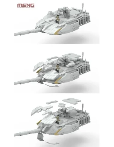 PLA ZTQ15 Light Tank w/Add-On Armor, 1/35 - MENG-Model TS-050