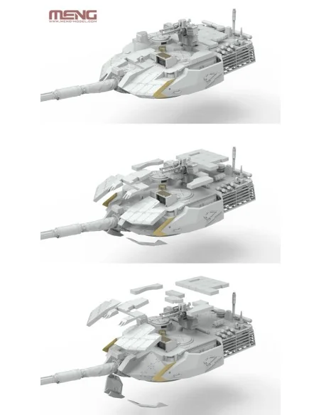 PLA ZTQ15 Light Tank w/Add-On Armor, 1/35 - MENG-Model TS-050