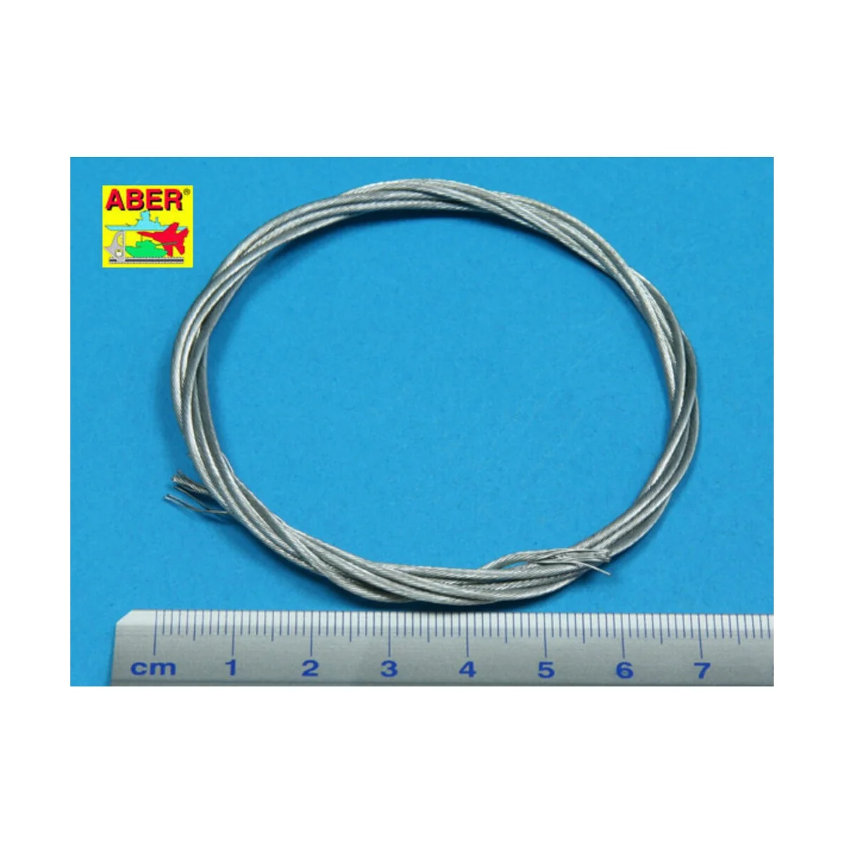 Stainess steel towing cables o 1, 3 mm, 1m long - Aber Models TCS 13 Stainess steel towing cables o 1, 3 mm, 1m long - Aber Models TCS 13