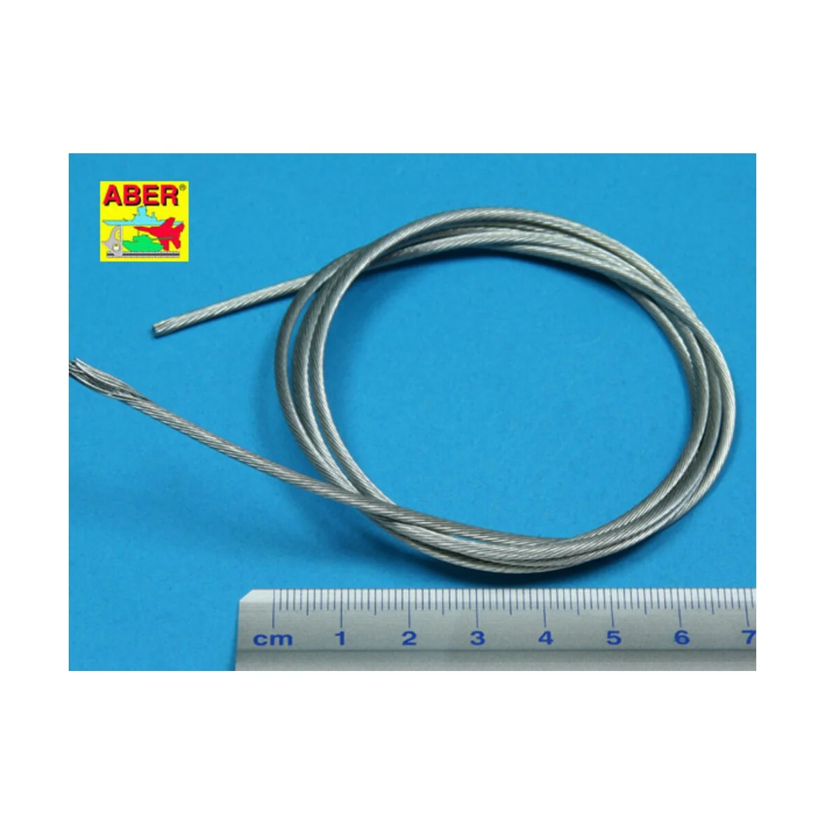 Stainless Steel Towing Cables O 2, 0 mm, 1 m long - Aber Models TCS 20 Stainless Steel Towing Cables O 2, 0 mm, 1 m long - Aber Models TCS 20