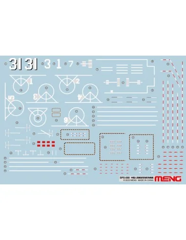 PLA Navy Hainan Marking Decals (For PS-007), 1/700 - MENG-Model SPS...