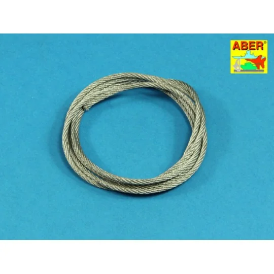 Stainless Steel Towing Cables fi 2, 5mm, 125 cm long - Aber Models ...