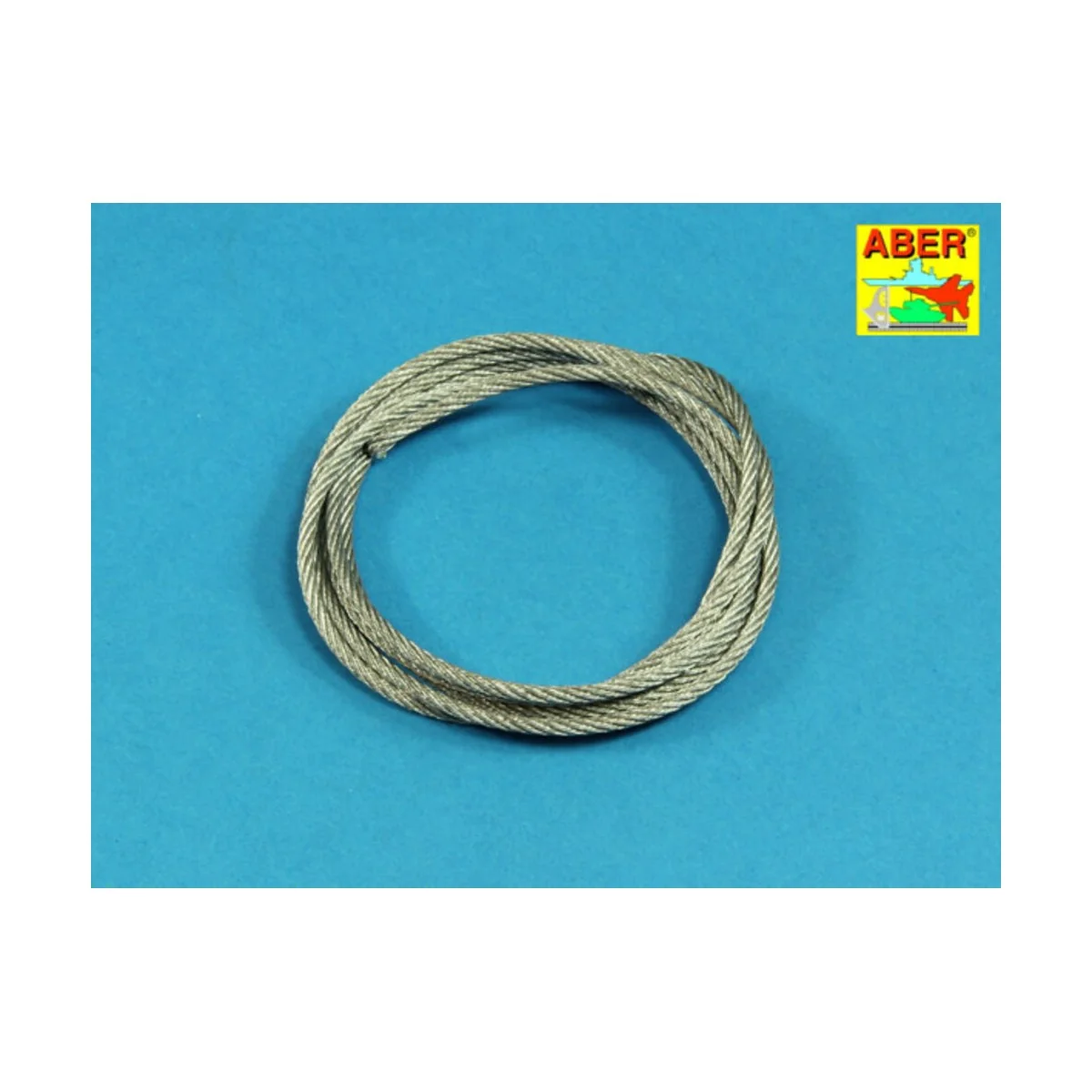Stainless Steel Towing Cables fi 2,5mm, 125 cm long - Aber Models T...