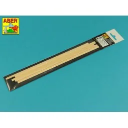 Limewood slats 1, 5 x 6 x 245mm x 7 pcs. - Aber Models WL 1, 5X6