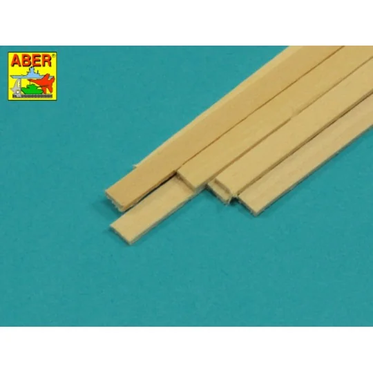Limewood slats 1,5 x 6 x 245mm x 7 pcs. - Aber Models WL 1,5X6