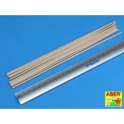 Wood round rods 3mm - Aber Models WR3