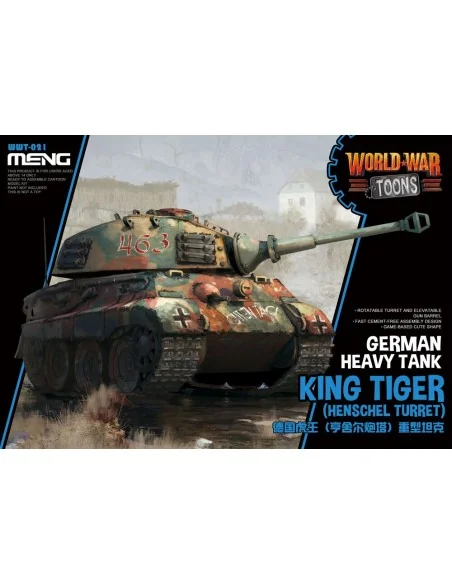 German Heavy Tank King Tiger (Henschel Turret) (CARTOON MODEL) - ME...