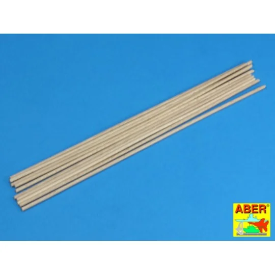Wood round rods 3mm - Aber Models WR3