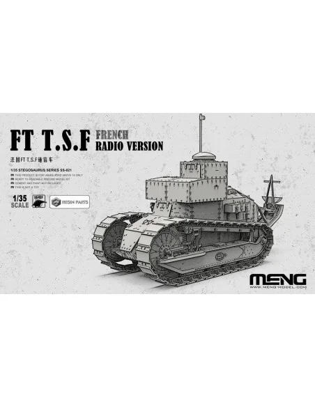 French FT T.S.F Radio Version (incl. resin parts), 1/35 - MENG-Mode...