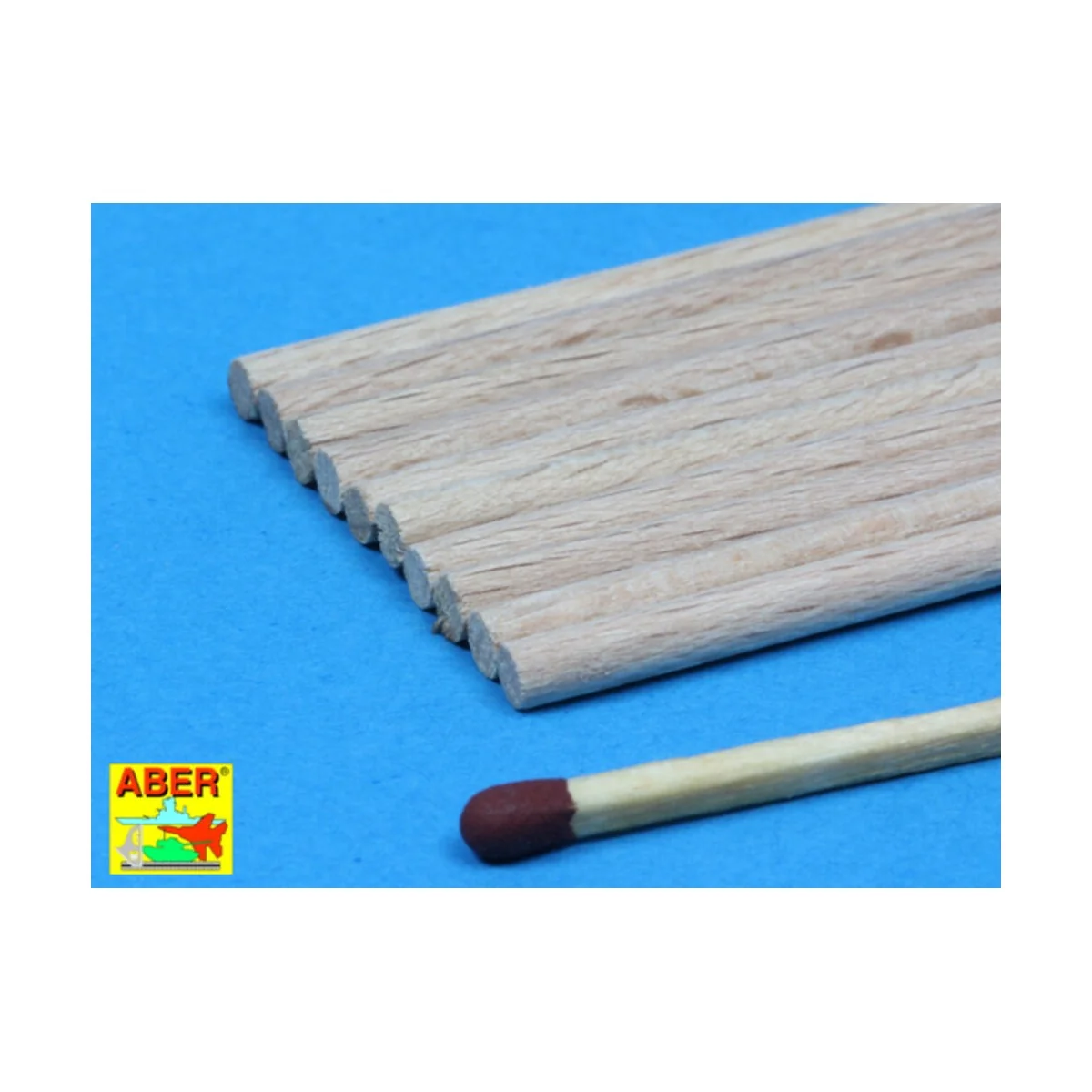 Wood round rods 3mm - Aber Models WR3