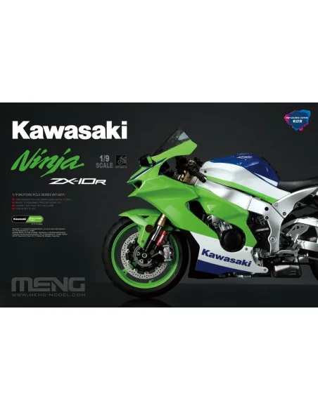 Kawasaki ZX-10R (Pre-colored Edition), 1/9 - MENG-Model MT-007s
