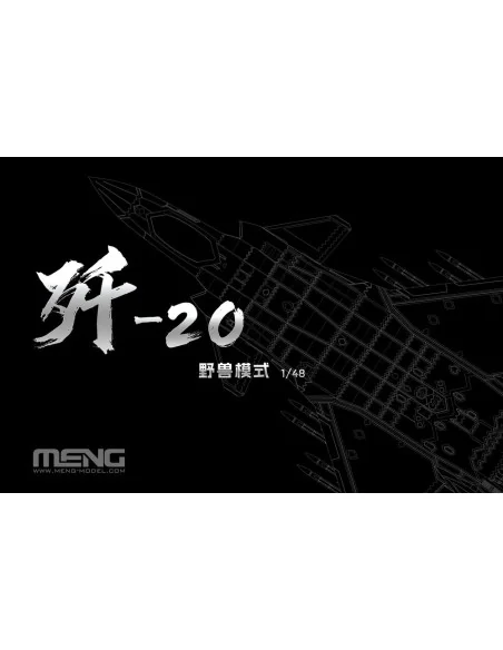 Chinese J-20 Stealth Fighter Beast Mode, 1/48 - MENG-Model LS-002s