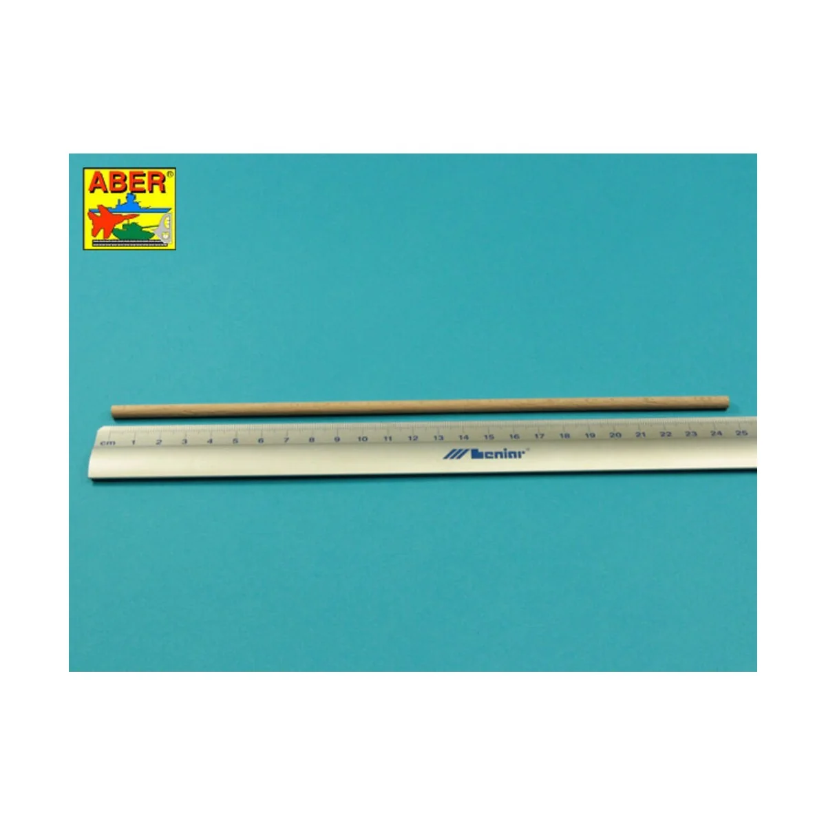 Wood round rods 5mm length 245mm x 6 pcs. - Aber Models WR5