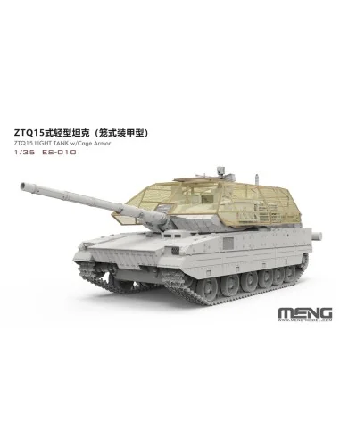 ZTQ15 Light Tank w/Cage Armor (incl. 3D printed cage frame, PE gril...
