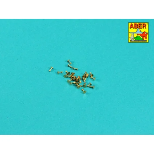 Turned Hexagonal bolts (1,34x1,60mm) x 30 pcs. - Aber Models 16 113