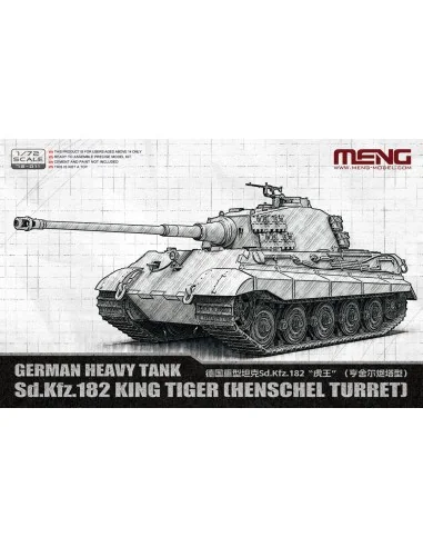 German Heavy Tank Sd.Kfz.182 King Tiger (Henschel Turret), 1/72 - M...