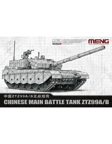 [NO_DESC] Chinese Main Battle Tank ZTZ99A/B, 1/72 - MENG-Model 72-013
